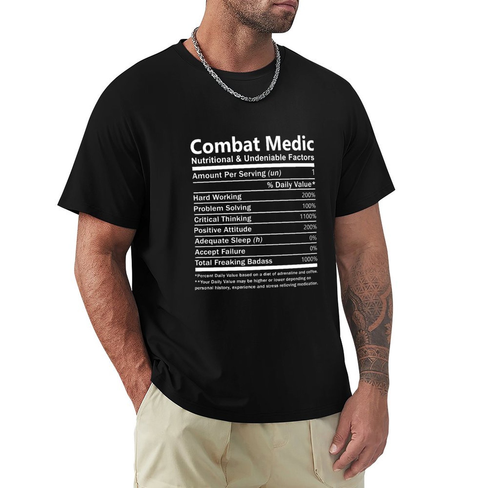 T Nutrition Fitness - Combat Medic T Shirt - Nutritional